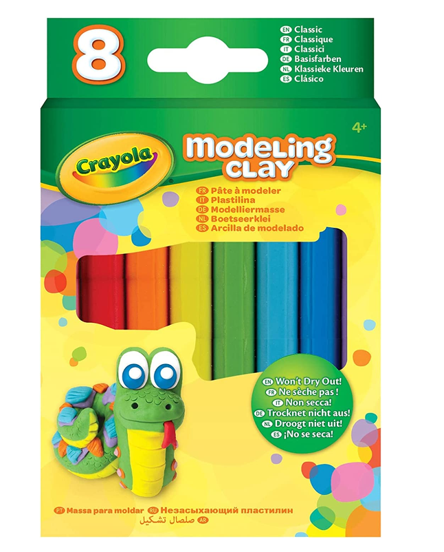 Crayola Modeling Clay 4.8oz, 8ct, 24/Case